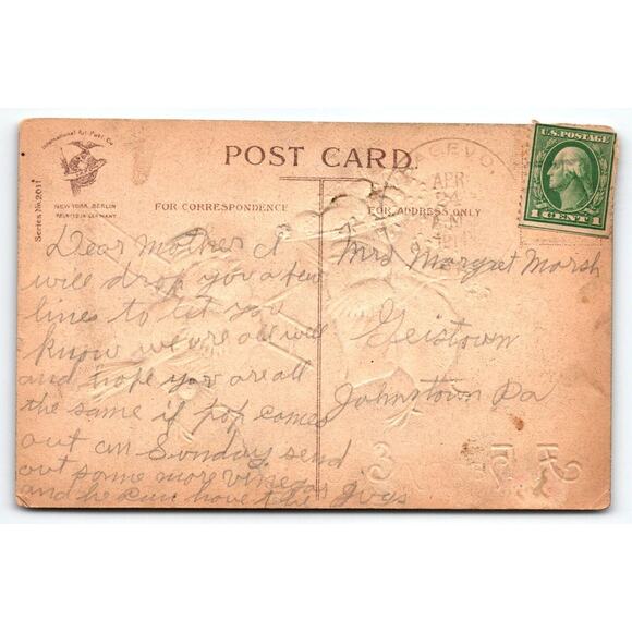 Easter Postcard Ellen Clapsaddle Dressed Chef Chimney Sweep Chicks Fantasy 2011 - Picture 2 of 2